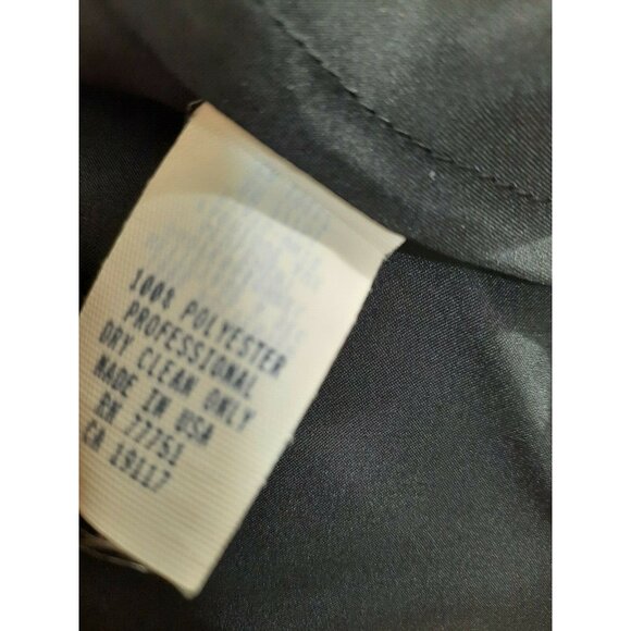 Vintage Betsey Johnson New York Dress Size 6 Black Pleated Lace Satin Halter - Picture 11 of 12